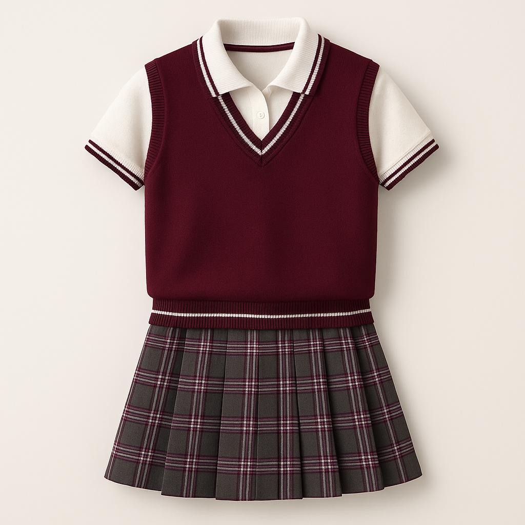 Kız erkek triko süveter-1 Girls-Boys Knitted Vest - Image 1