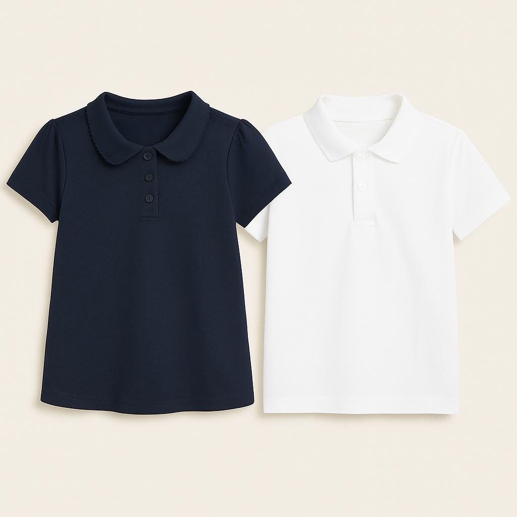 Kız erkek uzun kısa lakost Girls' and Boys' Long and Short Sleeve Lacoste Shirts - Image 1