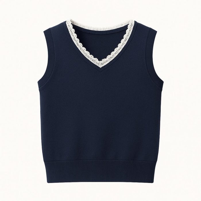 Knit Sweater Vest and Jacket - Image 2